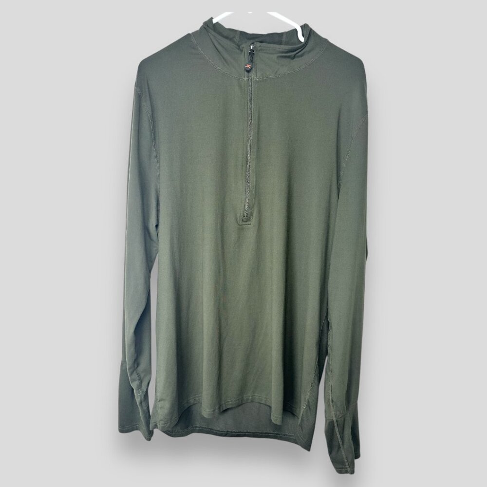 Terramar 1/4 zip pullover performance Mens XXL Green